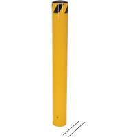 Pour-In-Place Bollards, Steel, 48-1/2" H x 5-9/16" W, Yellow Les Distributions ICE