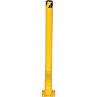 Offset Bollard, Steel, 54" H x 4-1/2" W, Yellow Les Distributions ICE