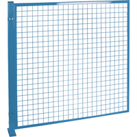 Protecteurs de p&eacute;rim&egrave;tre - Style treillis m&eacute;tallique, 4' h x 4' la, Bleu Les Distributions ICE