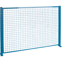 Protecteurs de p&eacute;rim&egrave;tre - Style treillis m&eacute;tallique, 4' h x 8' la, Bleu Les Distributions ICE