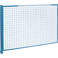 Protecteurs de p&eacute;rim&egrave;tre - Style treillis m&eacute;tallique, 4' h x 8' la, Bleu Les Distributions ICE