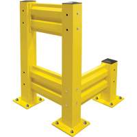 Industrial Safety Guard Rail, Steel, 19" L x 12" H, Safety Yellow Les Distributions ICE