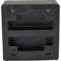 Molded Dock Bumper, Reinforced Rubber, 12" W x 4" D x 13" H Les Distributions ICE