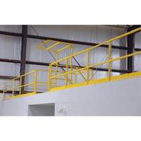 Barri&egrave;re de s&eacute;curit&eacute; pour mezzanine, 68-1/2" lo x 42" ha, 80-1/16" &eacute;lev&eacute;e, Jaune Les Distributions ICE