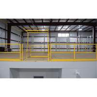 Barri&egrave;re de s&eacute;curit&eacute; pour mezzanine, 68-1/2" lo x 42" ha, 80-1/16" &eacute;lev&eacute;e, Jaune Les Distributions ICE
