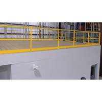 Barri&egrave;re de s&eacute;curit&eacute; pour mezzanine, 68-1/2" lo x 42" ha, 80-1/16" &eacute;lev&eacute;e, Jaune Les Distributions ICE