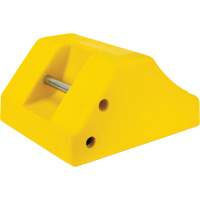 Cale de roue robustes, Ur&eacute;thane, Jaune, 15-1/2" la x 17-7/10" p x 10" h Les Distributions ICE