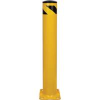 Safety Bollard, Steel, 36" H x 5-1/2" W, Yellow Les Distributions ICE