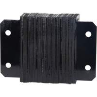 Laminated Dock Bumpers, Horizontal, Rubber, 12" W x 4" D x 10" H Les Distributions ICE