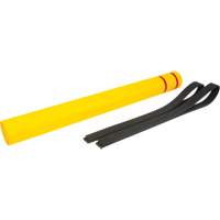 Capuchon en poly&eacute;thyl&egrave;ne pour borne de protection, 4-1/2" dia. x 52" l, Rouge/Jaune Les Distributions ICE