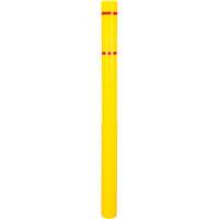 Capuchon en poly&eacute;thyl&egrave;ne pour borne de protection, 4-1/2" dia. x 64" l, Rouge/Jaune Les Distributions ICE