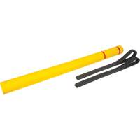 Capuchon en poly&eacute;thyl&egrave;ne pour borne de protection, 4-1/2" dia. x 64" l, Rouge/Jaune Les Distributions ICE