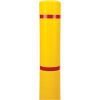 Capuchon en poly&eacute;thyl&egrave;ne pour borne de protection, 4-1/2" dia. x 64" l, Rouge/Jaune Les Distributions ICE