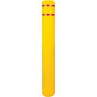 Capuchon en poly&eacute;thyl&egrave;ne pour borne de protection, 6-5/8" dia. x 52" l, Rouge/Jaune Les Distributions ICE