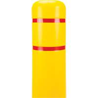 Capuchon en poly&eacute;thyl&egrave;ne pour borne de protection, 6-5/8" dia. x 60" l, Rouge/Jaune Les Distributions ICE