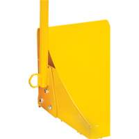 Cale de roue pour la glace avec poign&eacute;e ergonomique, Acier, Jaune, 8-1/16" la x 10-5/8" p x 8-13/16" h Les Distributions ICE
