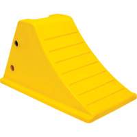 Cales de roue avec surface antid&eacute;rapante en aluminium, Polyur&eacute;thane, Jaune s&eacute;curit&eacute; OSHA, 11-1/4" la x 21" p x 12-1/4" h Les Distributions ICE
