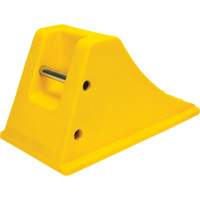 Cales de roue avec surface antid&eacute;rapante en aluminium, Polyur&eacute;thane, Jaune s&eacute;curit&eacute; OSHA, 11-1/4" la x 21" p x 12-1/4" h Les Distributions ICE
