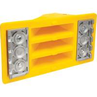 Cales de roue avec surface antid&eacute;rapante en aluminium, Polyur&eacute;thane, Jaune s&eacute;curit&eacute; OSHA, 11-1/4" la x 21" p x 12-1/4" h Les Distributions ICE