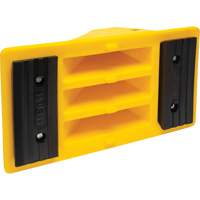 Cales de roue avec surface antid&eacute;rapante en caoutchouc, Polyur&eacute;thane, Jaune, 11-1/4" la x 21" p x 12-1/4" h Les Distributions ICE