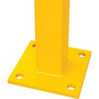 Poteau de coin pour garde-corps l&eacute;gers, Acier, 42" h, Jaune s&eacute;curit&eacute; OSHA Les Distributions ICE