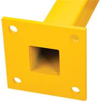 Poteau de coin pour garde-corps l&eacute;gers, Acier, 42" h, Jaune s&eacute;curit&eacute; OSHA Les Distributions ICE