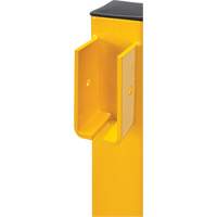 Poteau de coin pour garde-corps l&eacute;gers, Acier, 42" h, Jaune s&eacute;curit&eacute; OSHA Les Distributions ICE