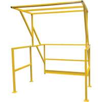 Barri&egrave;re de s&eacute;curit&eacute; pour mezzanine, 70" lo x 77" ha, 78" &eacute;lev&eacute;e, Jaune Les Distributions ICE