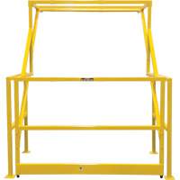 Barri&egrave;re de s&eacute;curit&eacute; pour mezzanine, 70" lo x 77" ha, 78" &eacute;lev&eacute;e, Jaune Les Distributions ICE