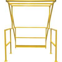 Barri&egrave;re de s&eacute;curit&eacute; pour mezzanine, 70" lo x 77" ha, 78" &eacute;lev&eacute;e, Jaune Les Distributions ICE