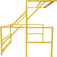 Barri&egrave;re de s&eacute;curit&eacute; pour mezzanine, 70" lo x 77" ha, 78" &eacute;lev&eacute;e, Jaune Les Distributions ICE