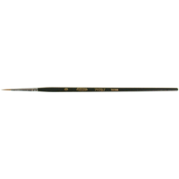 Artist Paint Brush, 1/16" Brush Width, Red Sable, Wood Handle Les Distributions ICE