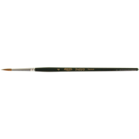 Artist Paint Brush, 1/8" Brush Width, Red Sable, Wood Handle Les Distributions ICE