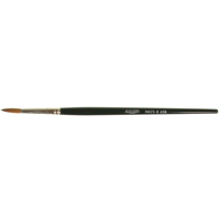 Artist Paint Brush, 5/32" Brush Width, Red Sable, Wood Handle Les Distributions ICE