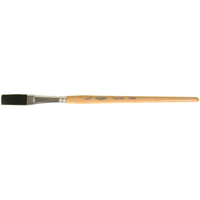 One Stroke Paint Brush, 1/2" Brush Width, Ox Hair, Wood Handle Les Distributions ICE