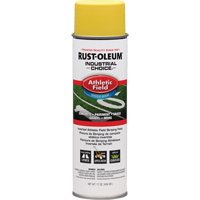 Peinture pour traçage de ligne pour terrain de gymnastique Industrial Choice AF1600, Jaune, 17 oz, Canette a&eacute;rosol Les Distributions ICE