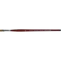 Flat Artist Brush, 1/4" Brush Width, Synthetic, Wood Handle Les Distributions ICE