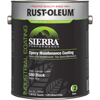 Rev&ecirc;tement dentretien &eacute;poxydique &agrave; base deau Sierra S60 Partie 2 Couche de fond, Gallon, Noir Les Distributions ICE