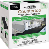 Countertop Transformations&reg; Mica Countertop Coating System, 1.42 L, Kit, Black Mica Les Distributions ICE