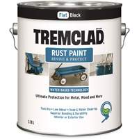 Peinture antirouille &agrave; base d'eau Tremclad, 3,78 L, Gallon, Noir Les Distributions ICE