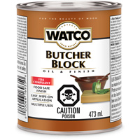 Watco&reg; Butcher Block Oil & Finish, 473 ml, Clear, Transparent Les Distributions ICE