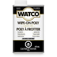 Watco&reg; Wipe-on Poly Stain, 473 ml, Clear, Gloss Les Distributions ICE