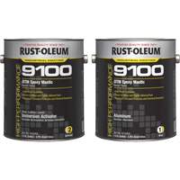 9100 System DTM Epoxy Mastic Base & Activator Kit, Aluminum, Gallon Les Distributions ICE