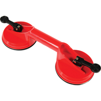 Ventouses de levage manuel - Ventouses doubles, 66 lb Capacit&eacute;, 4-5/8", Levier, 13" Longueur de la manche Les Distributions ICE