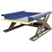 Tables &eacute;l&eacute;vatrices hydrauliques pr&egrave;s du sol, Acier, Capacit&eacute; de 2000 lb Les Distributions ICE