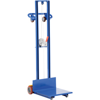 Platform Lift Stacker, Hand Winch Operated, 400 lbs. Capacity, 58" Max Lift Les Distributions ICE