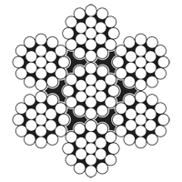 C&acirc;ble m&eacute;tallique, 100' (30,5 m) x 3/32", 1000 lb (0,5 tonne), Galvanis&eacute; Les Distributions ICE