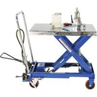 Pneumatic Hydraulic Scissor Lift Table, Steel, 32-1/2" L x 19-3/4" W, 1000 lbs. Cap. Les Distributions ICE