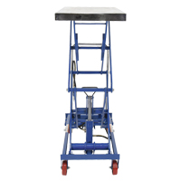 Pneumatic Hydraulic Scissor Lift Table, Steel, 35-1/2" L x 20" W, 800 lbs. Cap. Les Distributions ICE