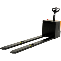 Fully Powered Electric Pallet Truck With  Stand-On Platform, 4500 lbs. Cap., 96" L x 30" W Les Distributions ICE